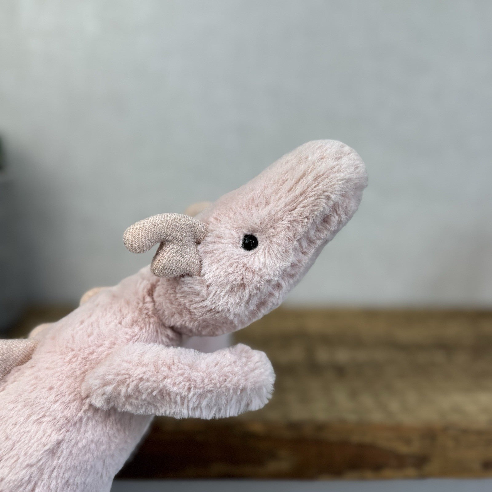 Jellycat Little Rose Dragon - Pink Dragon Soft Toy Dragon Small Retired 12" (#2)