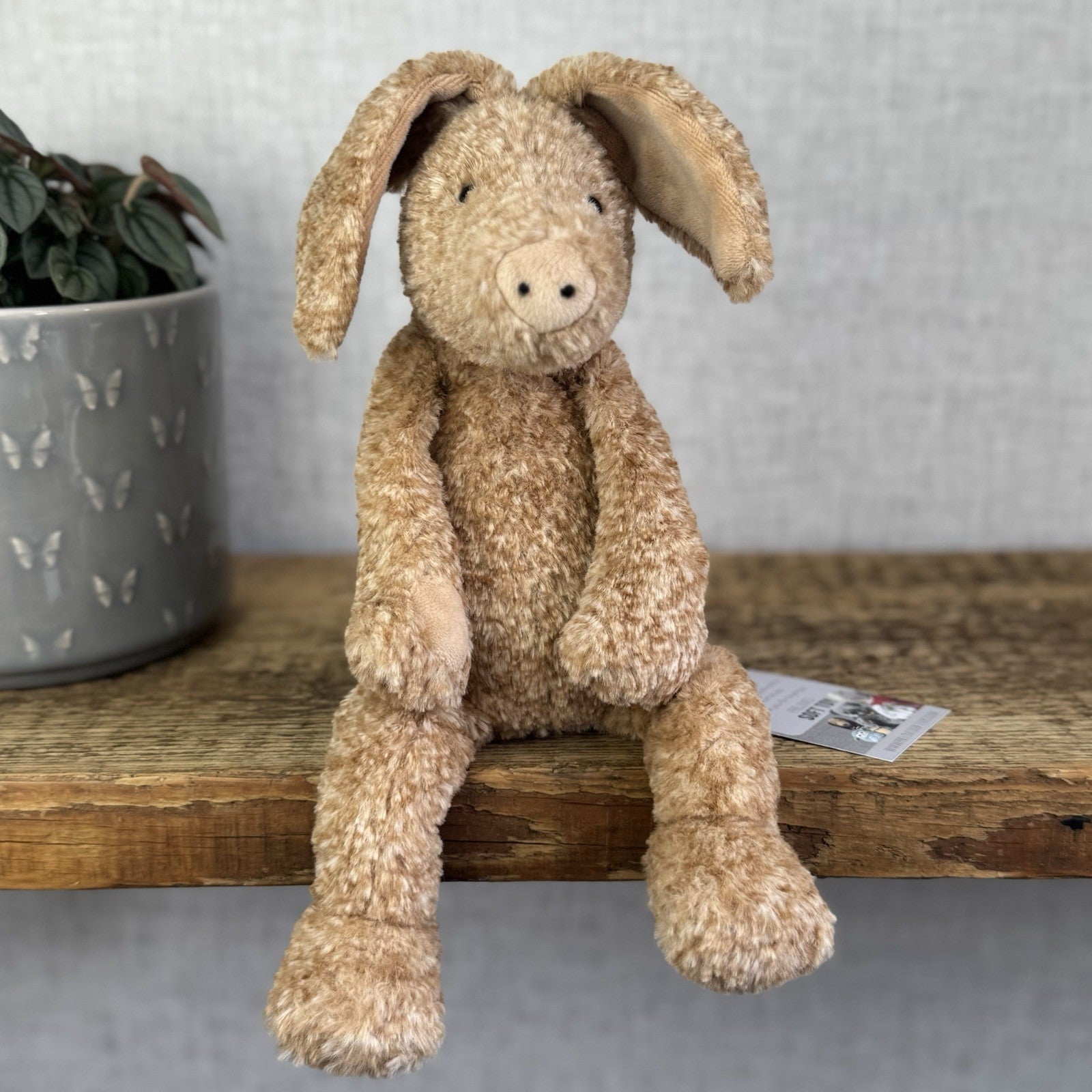 Jellycat Alan Aardvark - Orange/Brown Mix Aardvark Beanie Plush Retired 12"