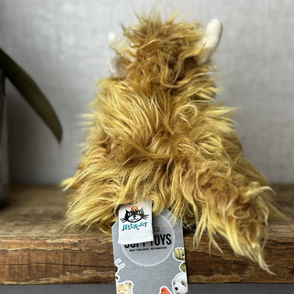 Jellycat Small Truffles Cow - Fluffy Cow Cushion Small Highland Cow Retired 7”