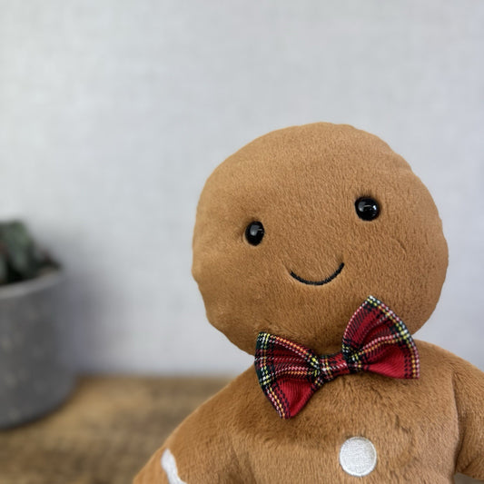 Jellycat Large Jolly Gingerbread Fred - New With Tags Gingerbread Soft Toy 12"
