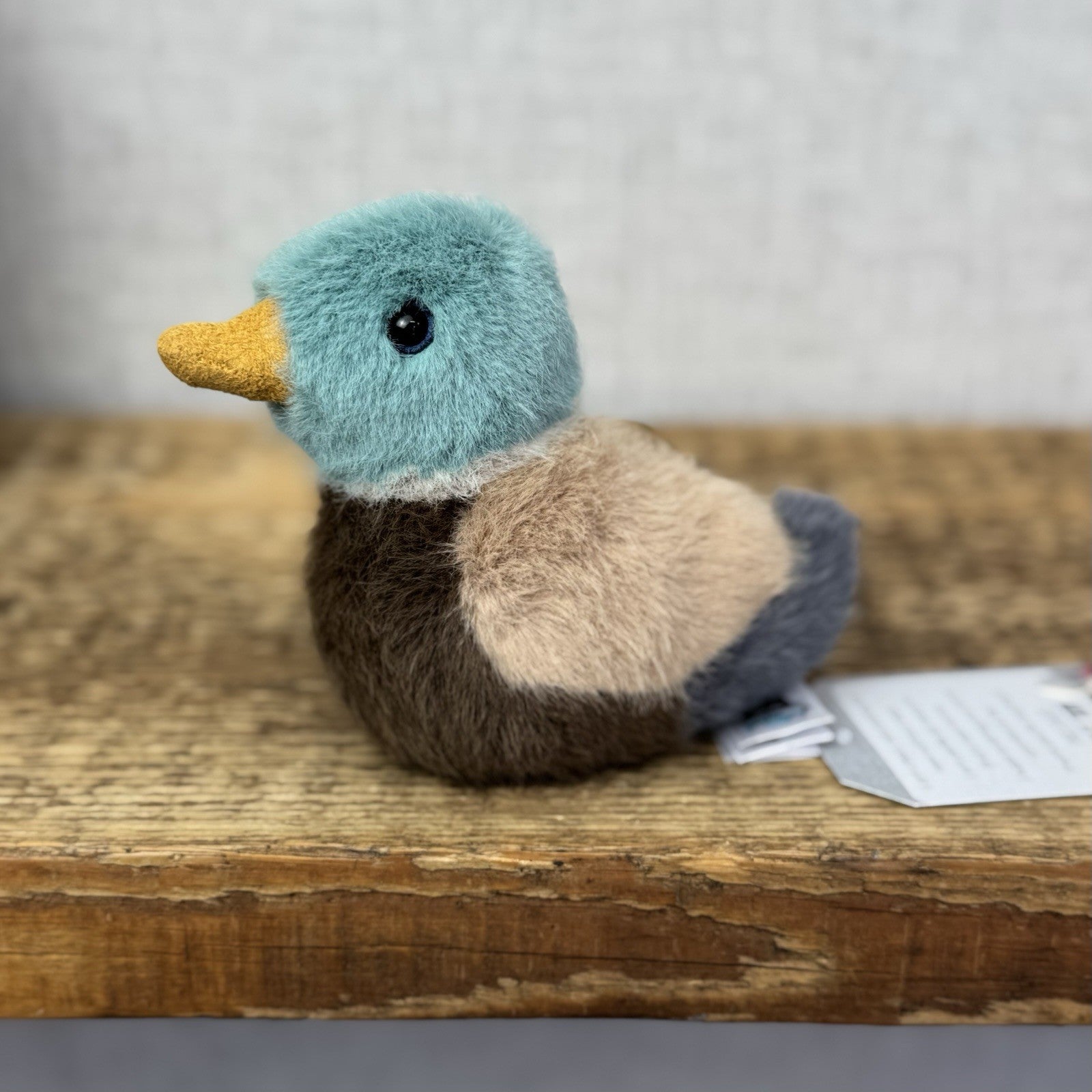 Jellycat Birdling Duck - Mallard Pocket Size Fluffy Bird Soft Toy Retired 5"