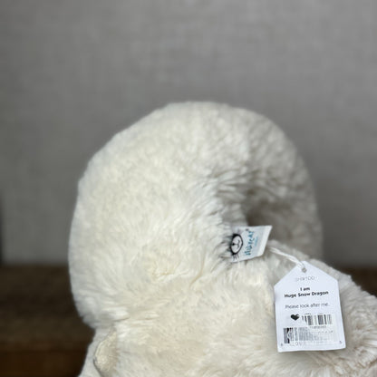 Jellycat Huge Snow Dragon - New With Tags Big White Sparkly Dragon 2ft