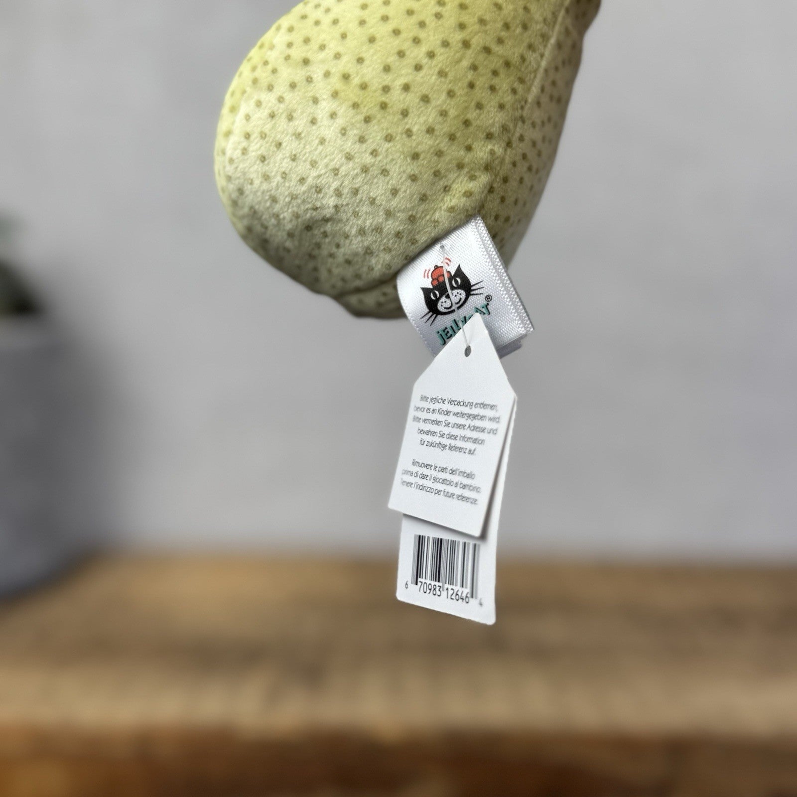 Jellycat Fabulous Fruit Pear -New Small Pear Play Food - Pear Plush Soft Toy 5" 