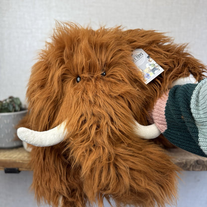 Jellycat Huge Truffles Mammoth - Huge Curly Hair Truffles Soft Toy Beanie 26"