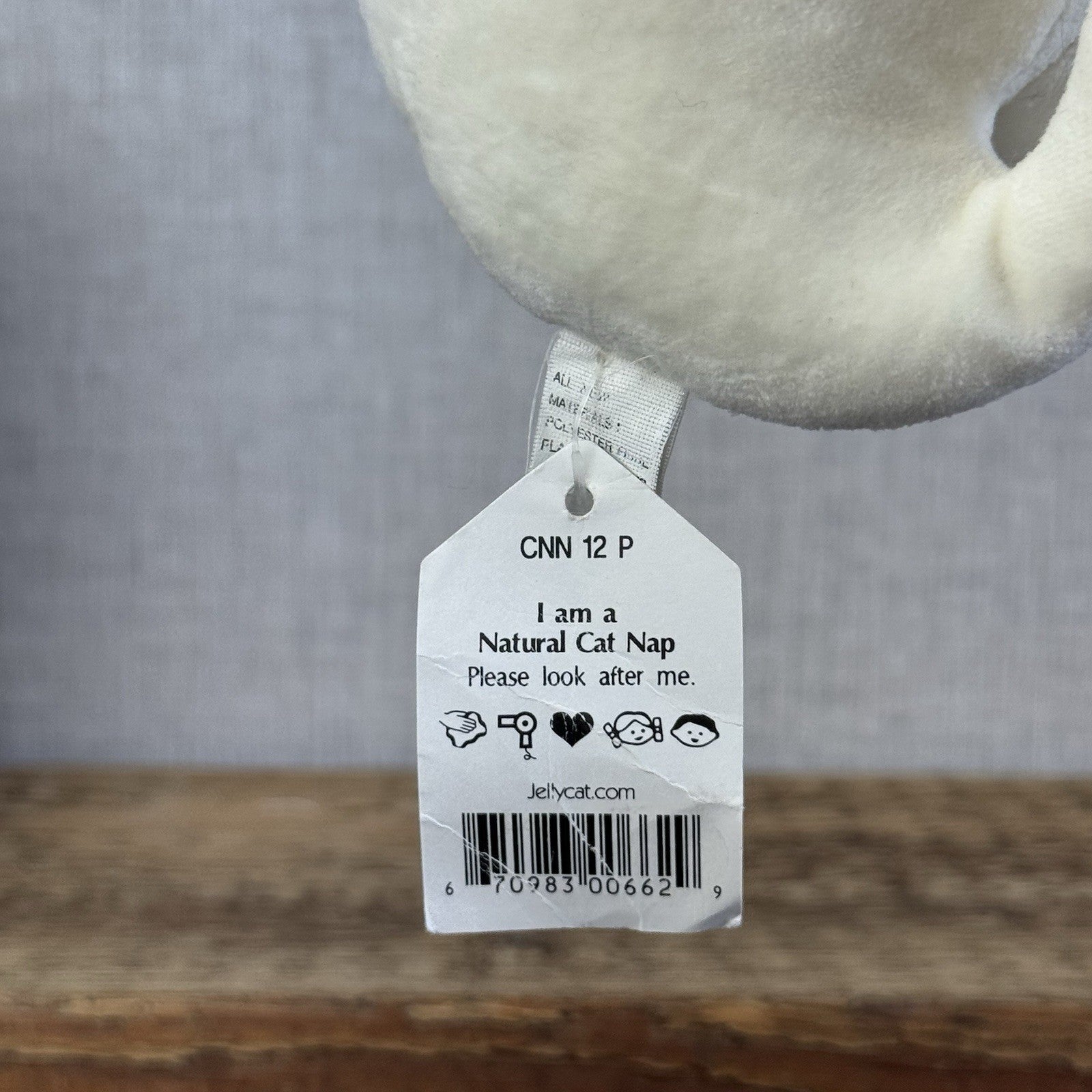 Jellycat Natural Nap - Retired 1998 Cream Cat Stars/moons Vintage With Tags 4”