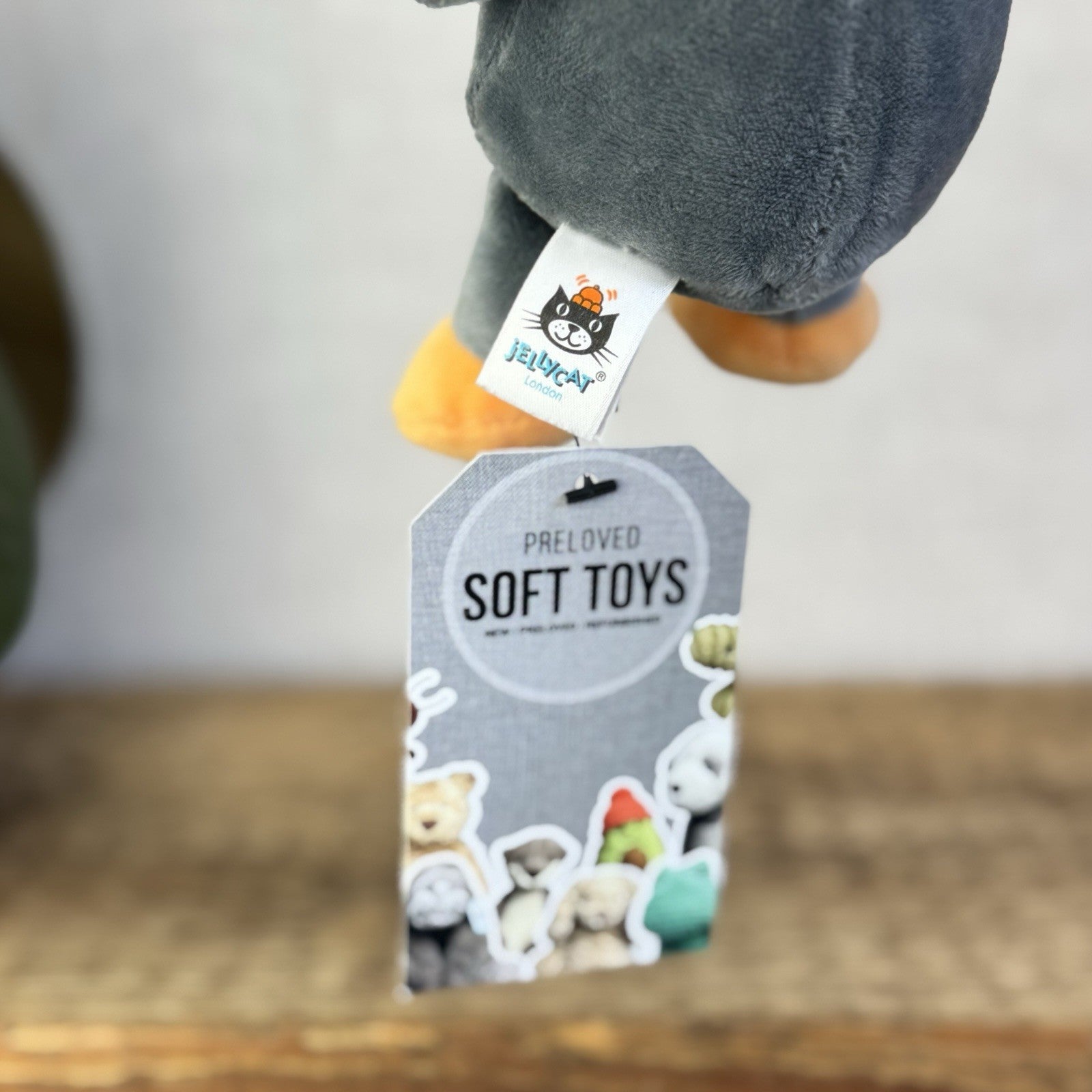 Jellycat My First Penguin Soother - Velour Small Beanie Penguin Soft Toy Rare 7”