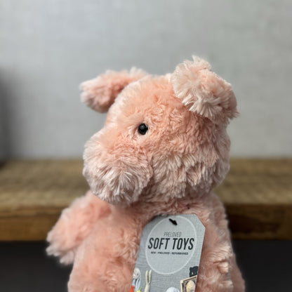 Jellycat Small Bartlesham Pig Teddy Pink Vintage Collectible Beanie Piglet 11”