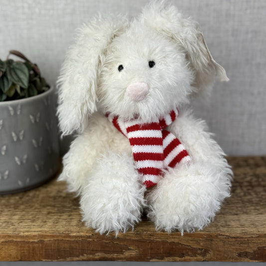 Laura Ashley Angora Bunny - Angora Bunny In Red Scarf - Jellycat Collaboration