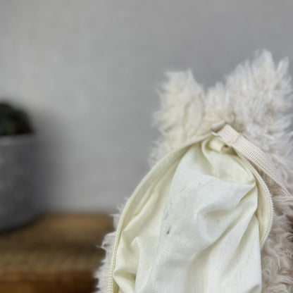 Jellycat Munro Scottie White Westie Dog Bag Soft White Dog Bag Plush 12"
