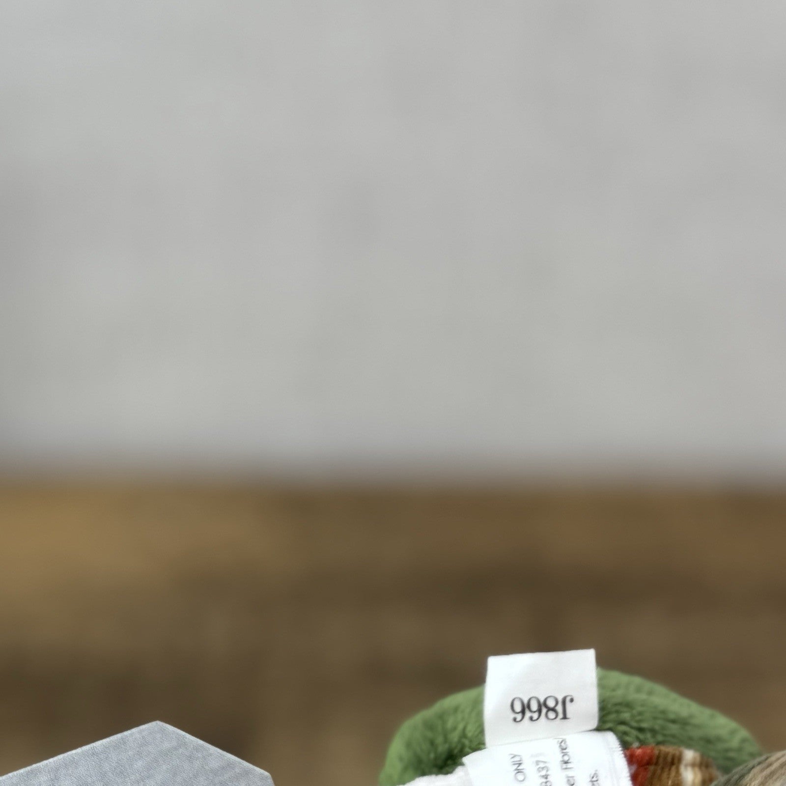 Jellycat My Little Friends Frog - Small Friends Frog Beanie In Stripe Dungarees