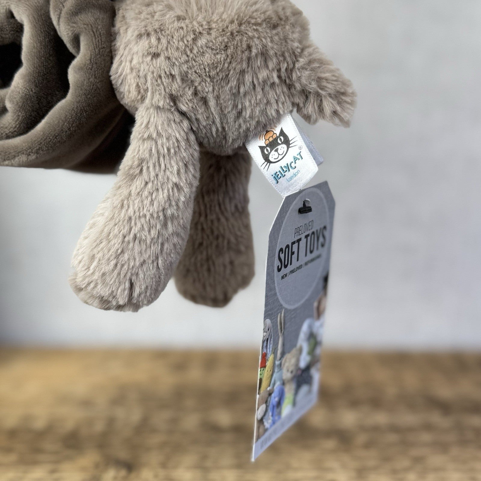 Jellycat First Release Smudge Elephant Soother Comfort Blanket Regular Size Rare
