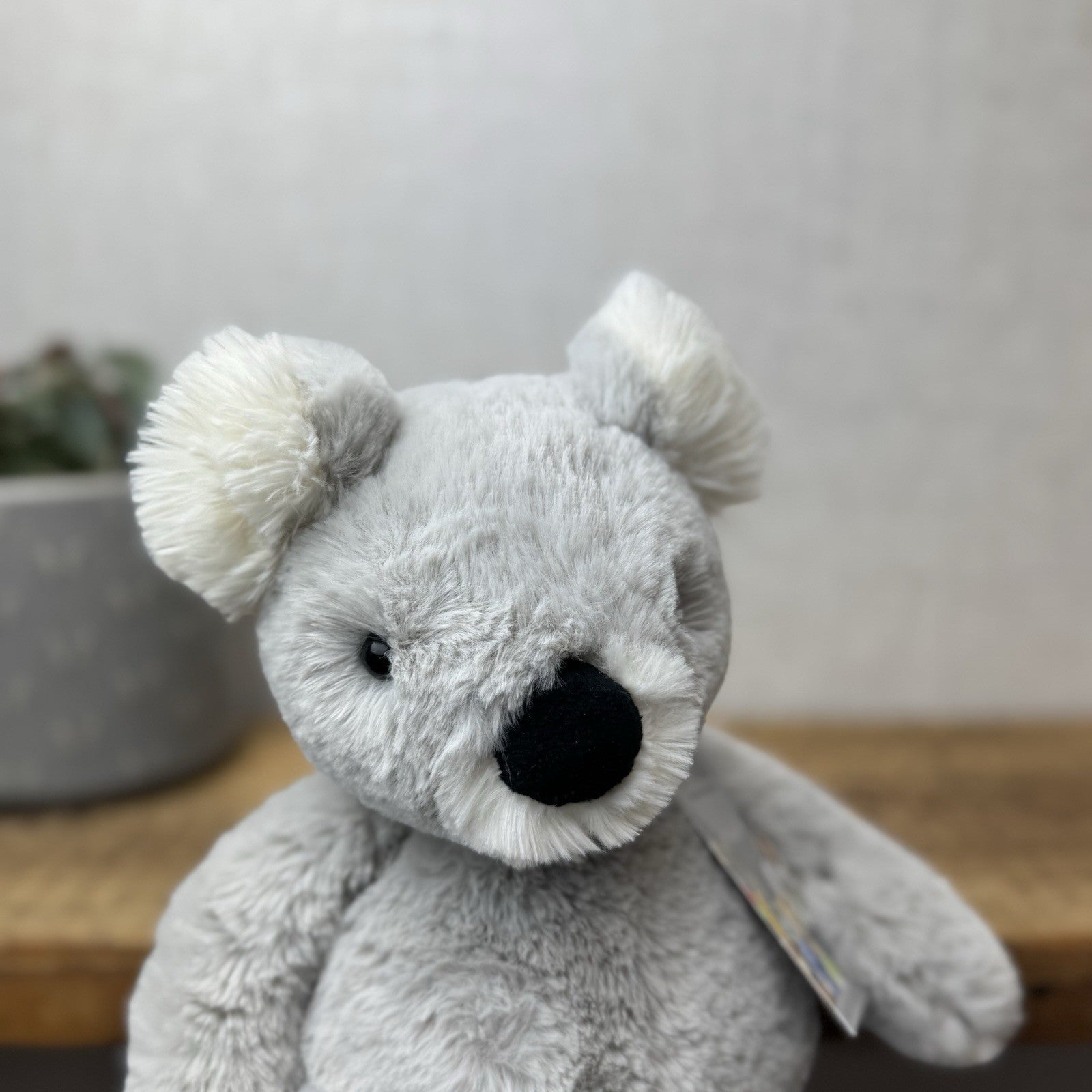 Jellycat Benji Koala Medium - Retired Soft Grey Beanie Koala Snugglet 14" (#2)