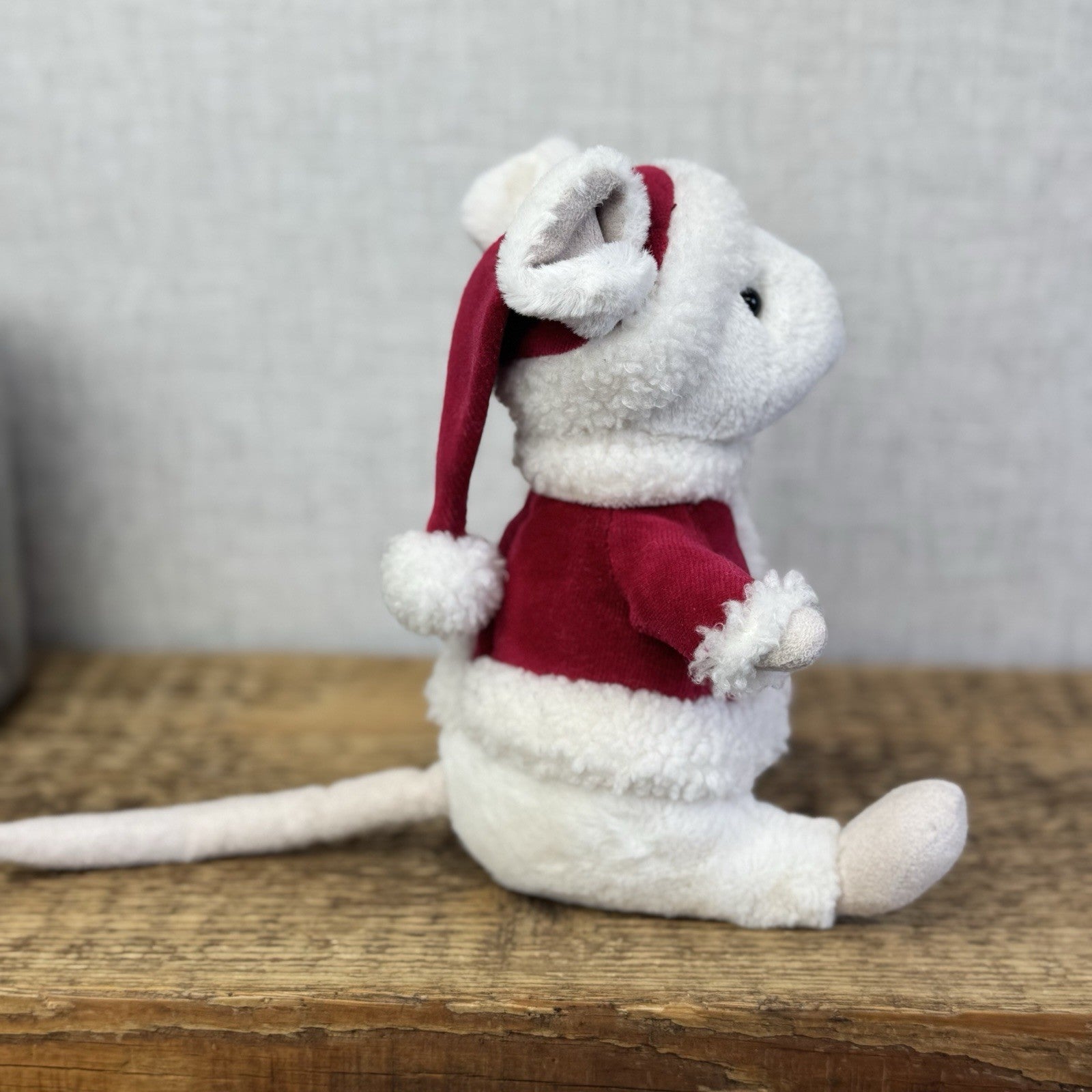 Jellycat Merry Mouse - Mouse In Santa Outfit Retired Christmas Mouse 8"