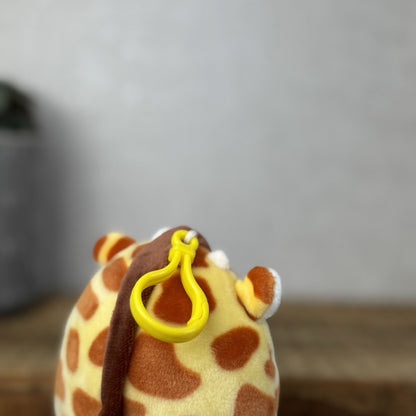 Squishmallow Keyring Clip Bagcharm - Girafffe Squish Keyring Gary 4"