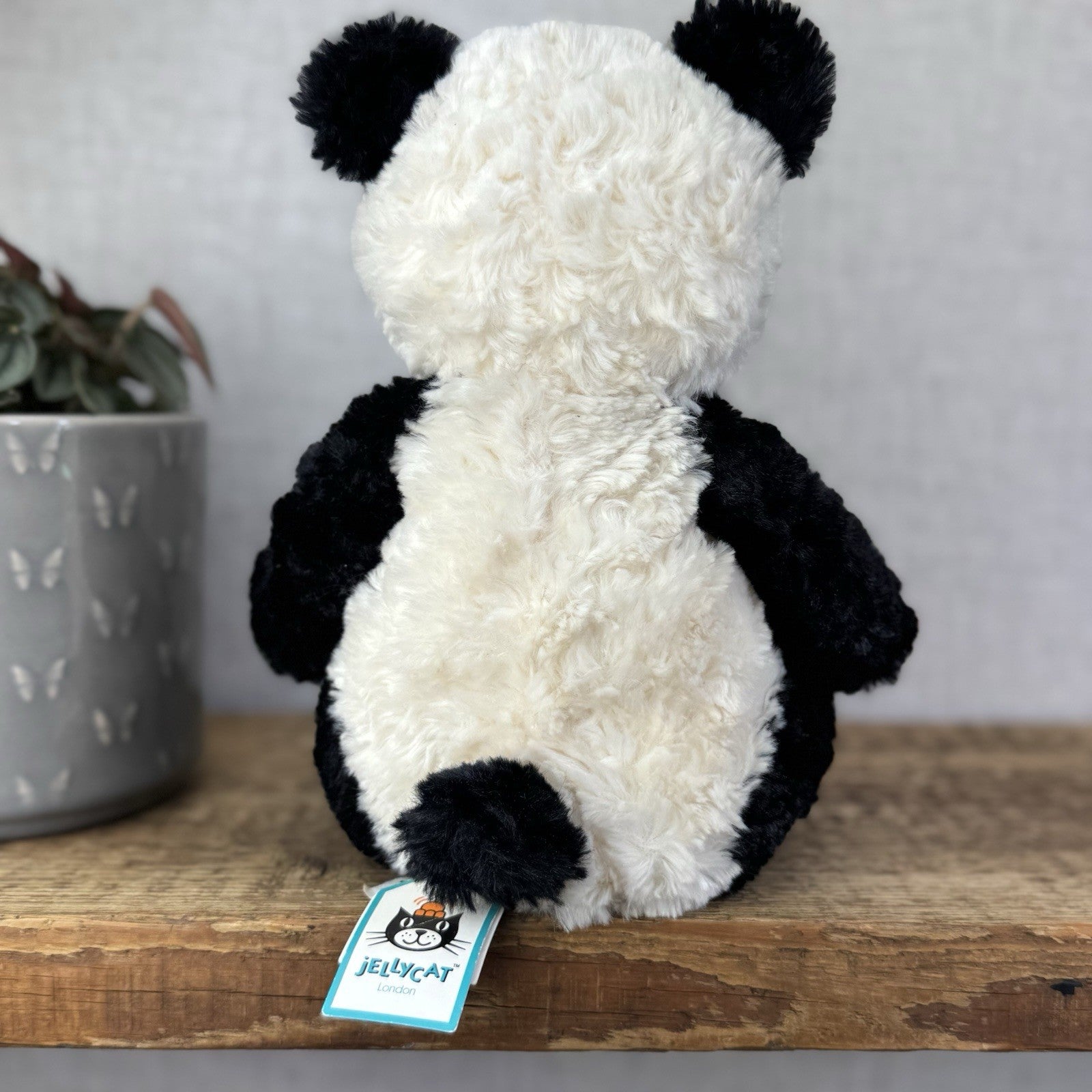 Jellycat Small Bartlesham Panda Bear - Vintage Panda With Tags Collectible 11"