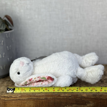 Jellycat Small Bashful Blossom Cream Bunny Berry - Cream Bunny Pink Ears NWOT 8”