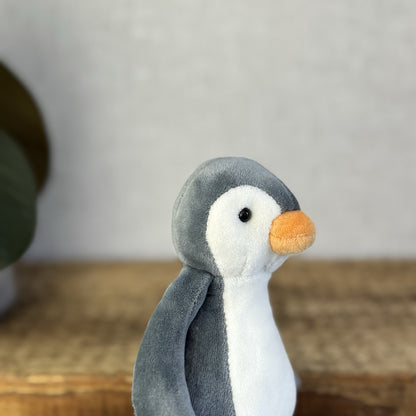 Jellycat My First Penguin Soother - Velour Small Beanie Penguin Soft Toy Rare 7”