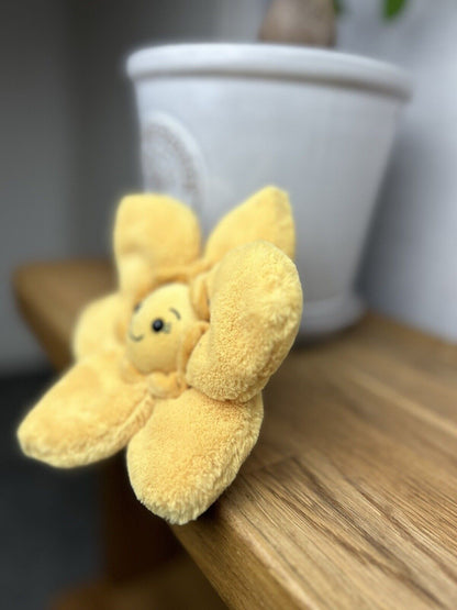 Jellycat Fluery Yellow Daffodil Small - Jellycat Daffodil - Small Flower Plush 