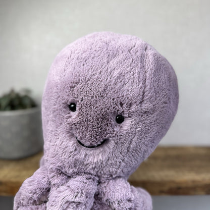 Jellycat Maya Octopus - Purple Large Octopus Beanie Super Soft 16"