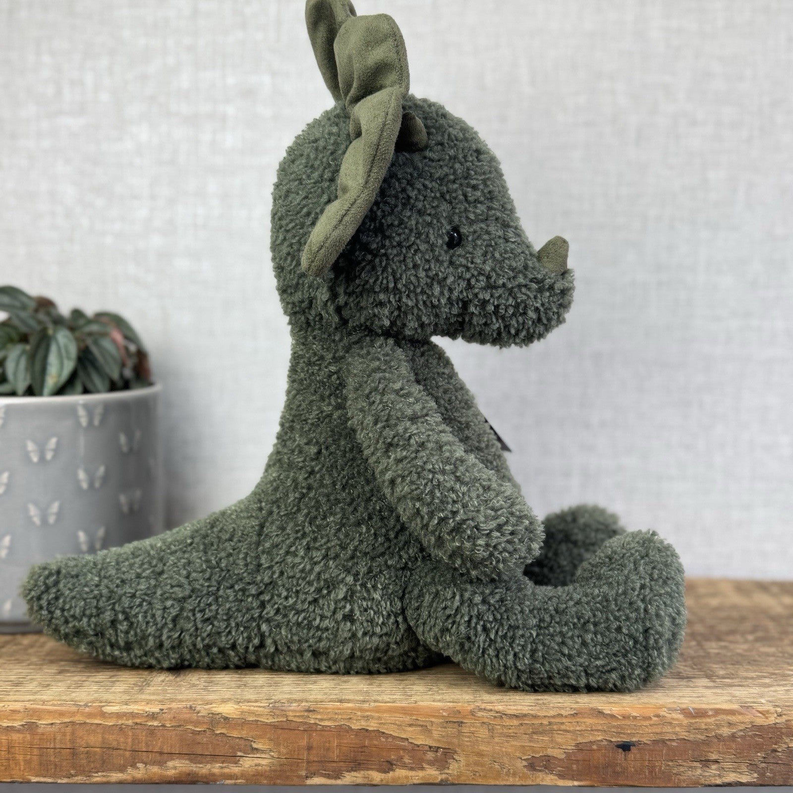 Jellycat Allenby Dinosaur - Little White Company Exclusive Green Dino 14"