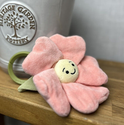 Jellycat Fleury Petunia Jitter - Jellycat Sensory Flower Toy - Crinkles/rattle