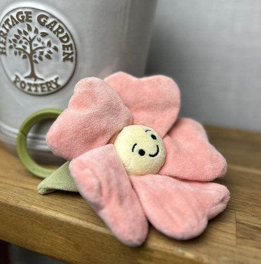 Jellycat Fleury Petunia Jitter - Jellycat Sensory Flower Toy - Crinkles/rattle
