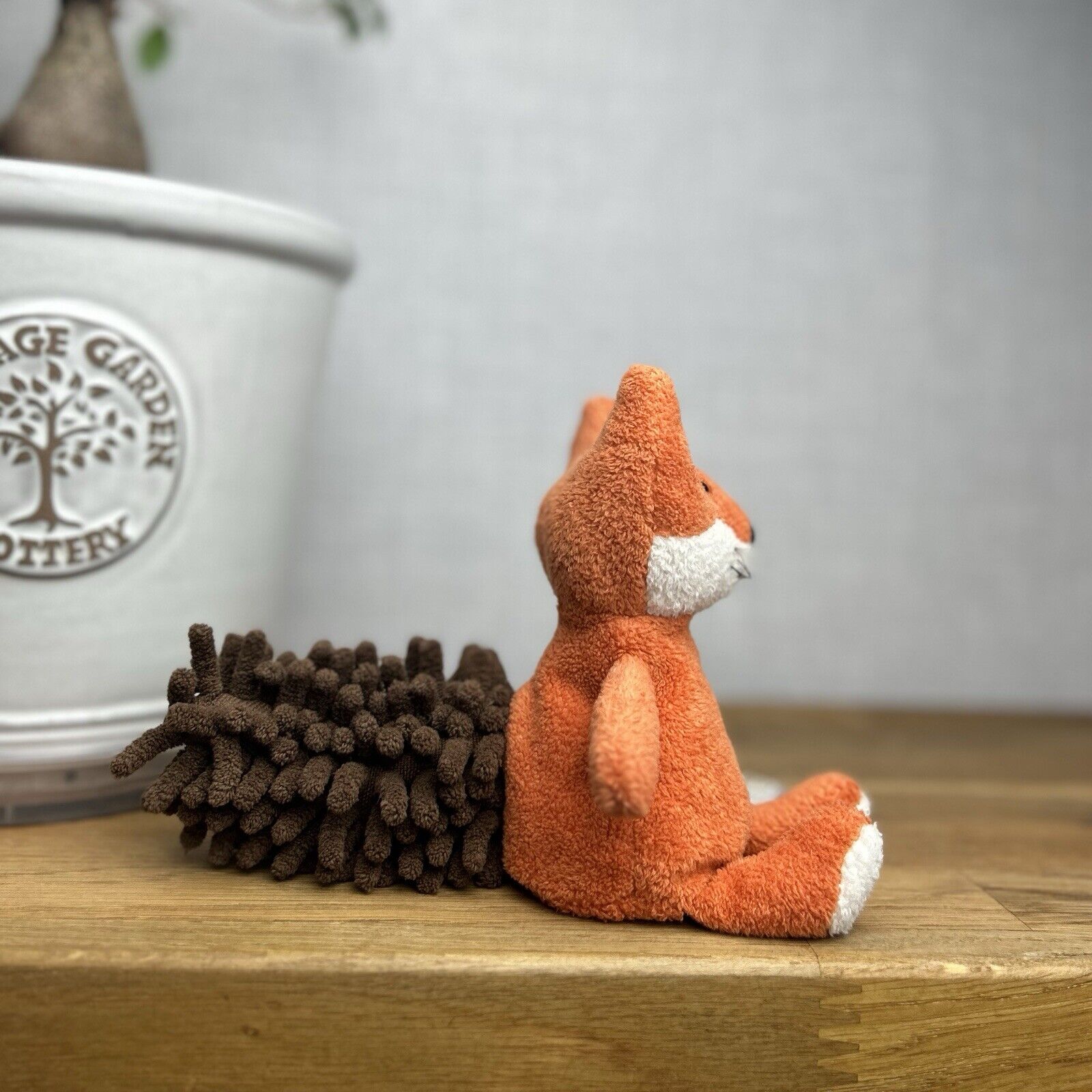 Jellycat Small Noodle Fox - Small Red Fox Chunky Tail - Small Retired Fox 7”