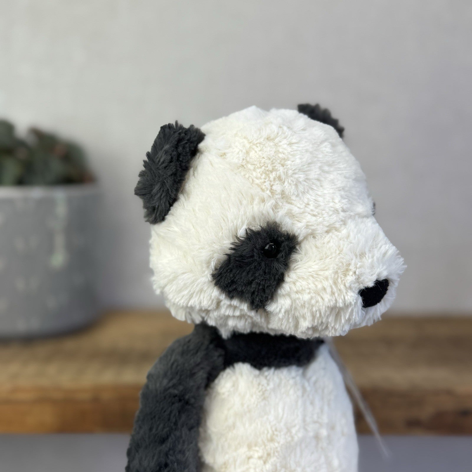 Jellycat Tuffet Panda - Panda Textured Beanie Plush Wild Animal Retired 12"