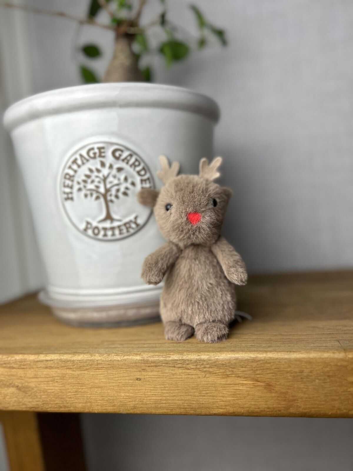 Jellycat Tiny Fluffy Reindeer - Fluffy Tiny - Tiny Fluffy Reindeer - Reindeer