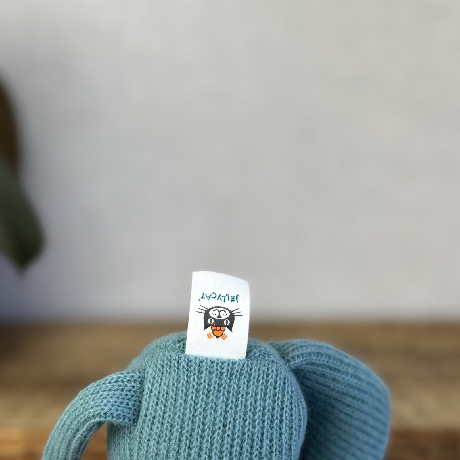 Jellycat Little Cashmina Cat - Blue Knitted Jellycat Kitten Beanie Small 7” Rare