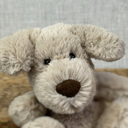 Jellycat Baby Poppet Puppy Dog - Baby Poppet Tiny Size Beige Puppy NWOT 4"