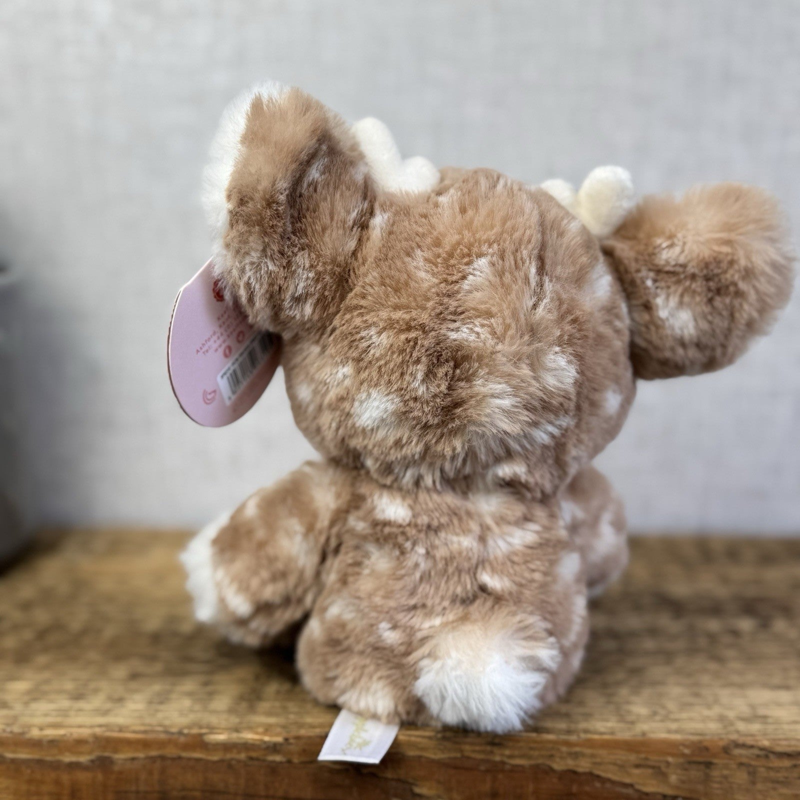 Keel Toys Snugglebies Soft Toy Deer Plush Beanie - Small Cute Winter Plush Tags