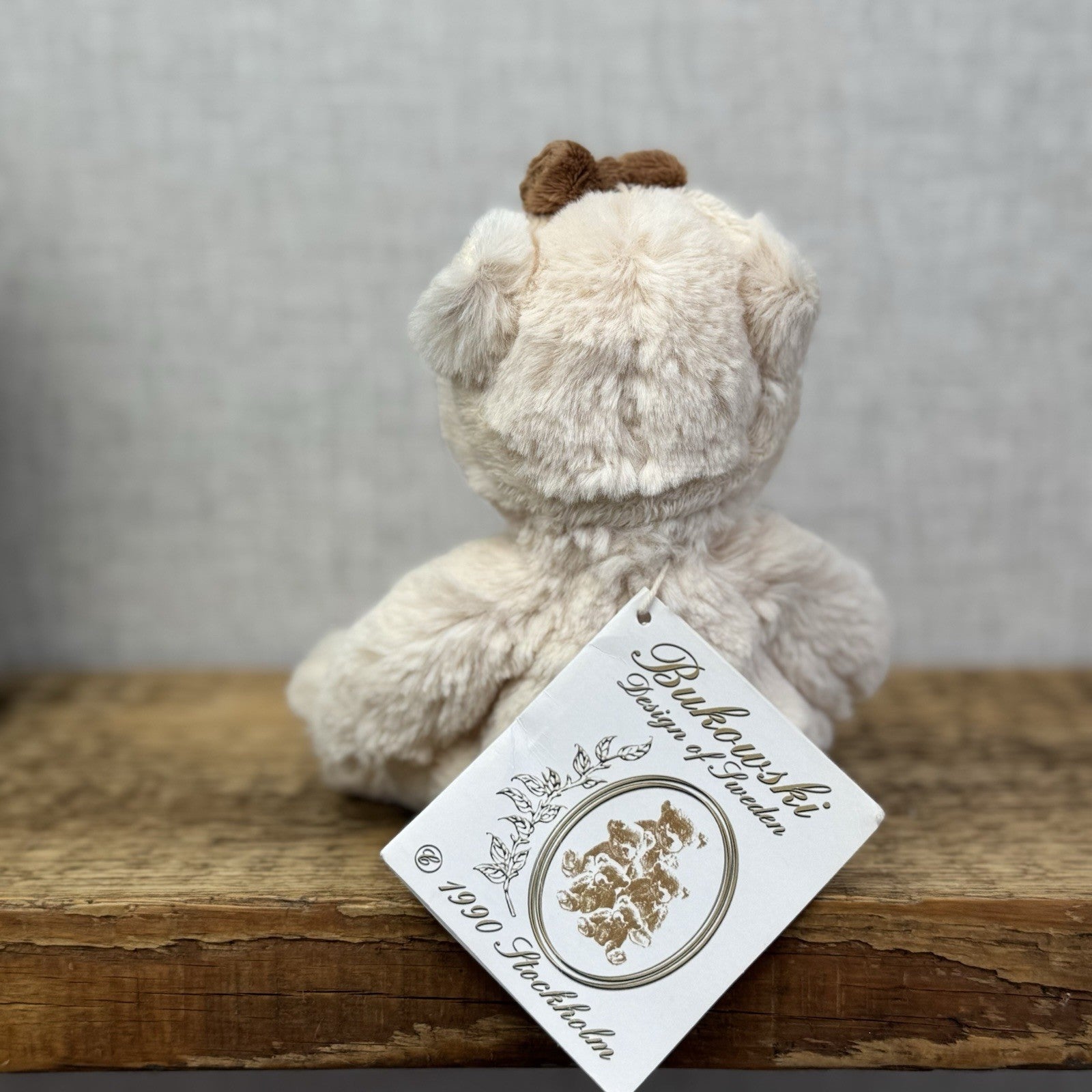 Bukowski Bears - Caroline Bear Small Collectible Beanie Bear With Bow New Tags