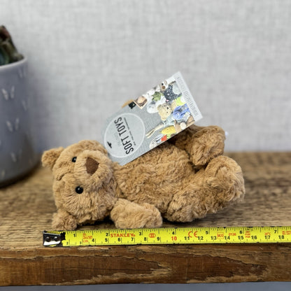 Jellycat Tiny Bartholemew Bear - Tiny Bear Jellycat Beanie Light Brown 7"