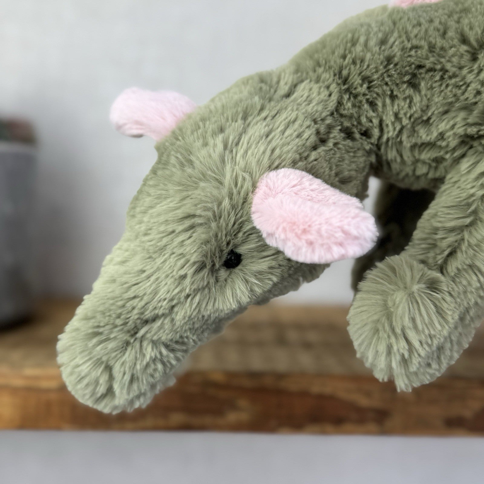 Jellycat Malachy Dragon - Green / Pink Plush Large Jellycat Dragon NWOT 18"