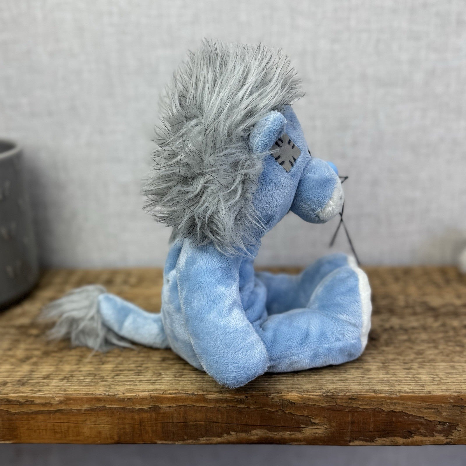 Blue Nose Friends Large Floppy Rocky Lion #15 11" Baby Blue Beanie Lion With Tag