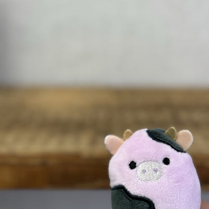 Squishmallow Squishville - Alexie Purple/Black Cow Mini 2" (Multi Buy Discount)