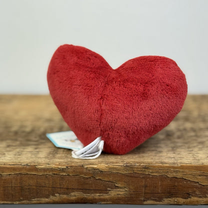 Jellycat Amuseable Red Heart Small Beanie Heart Soft Toy  - New With Tags