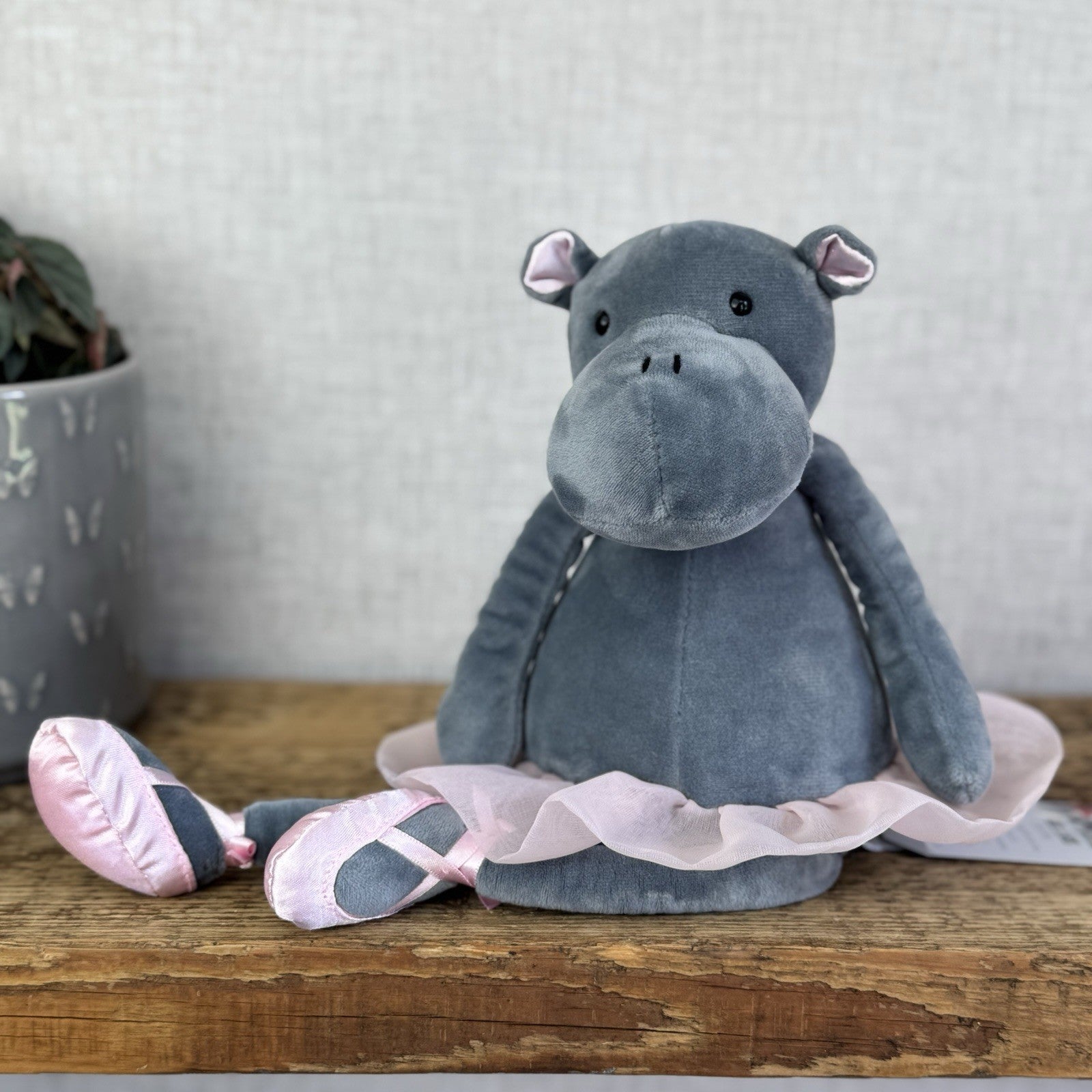 Jellycat Medium Dancing Darcy Hippo Ballerina - Animal In Tutu Retired 12”