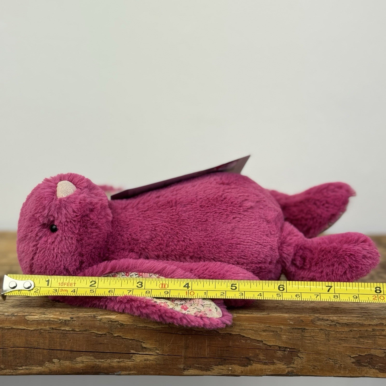 Jellycat Bashful Rose Blossom Small Bunny (Faded Ears) Rare/Retired 8"