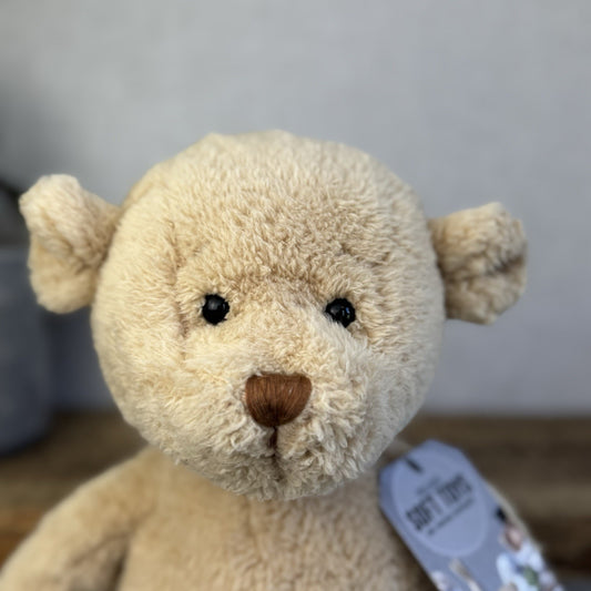Barbara Bukowski Teddy Bear - Julian Lionheart Honey Beige Beanie Bear Retired