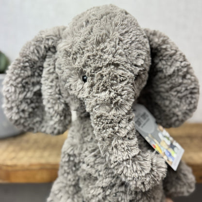 Jellycat Medium Mumble Elephant - Medium Dark Grey Jellycat Elephant 14"