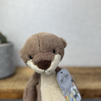 Jellycat Medium Bashful Otter - Rare & Retired Otter Soft Toy Beanie Medium 12"