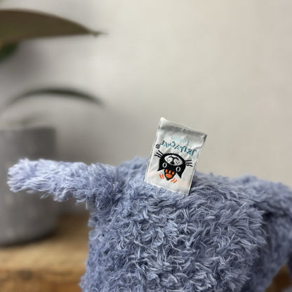 Jellycat Wild Thing Elephant - Light Blue Curly Long Legs Elephant Beanie Plush 