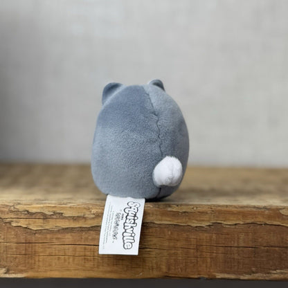 Squishmallow Squishville - Heidi The Winking Wolf - Small Grey Wolf 2” Squish