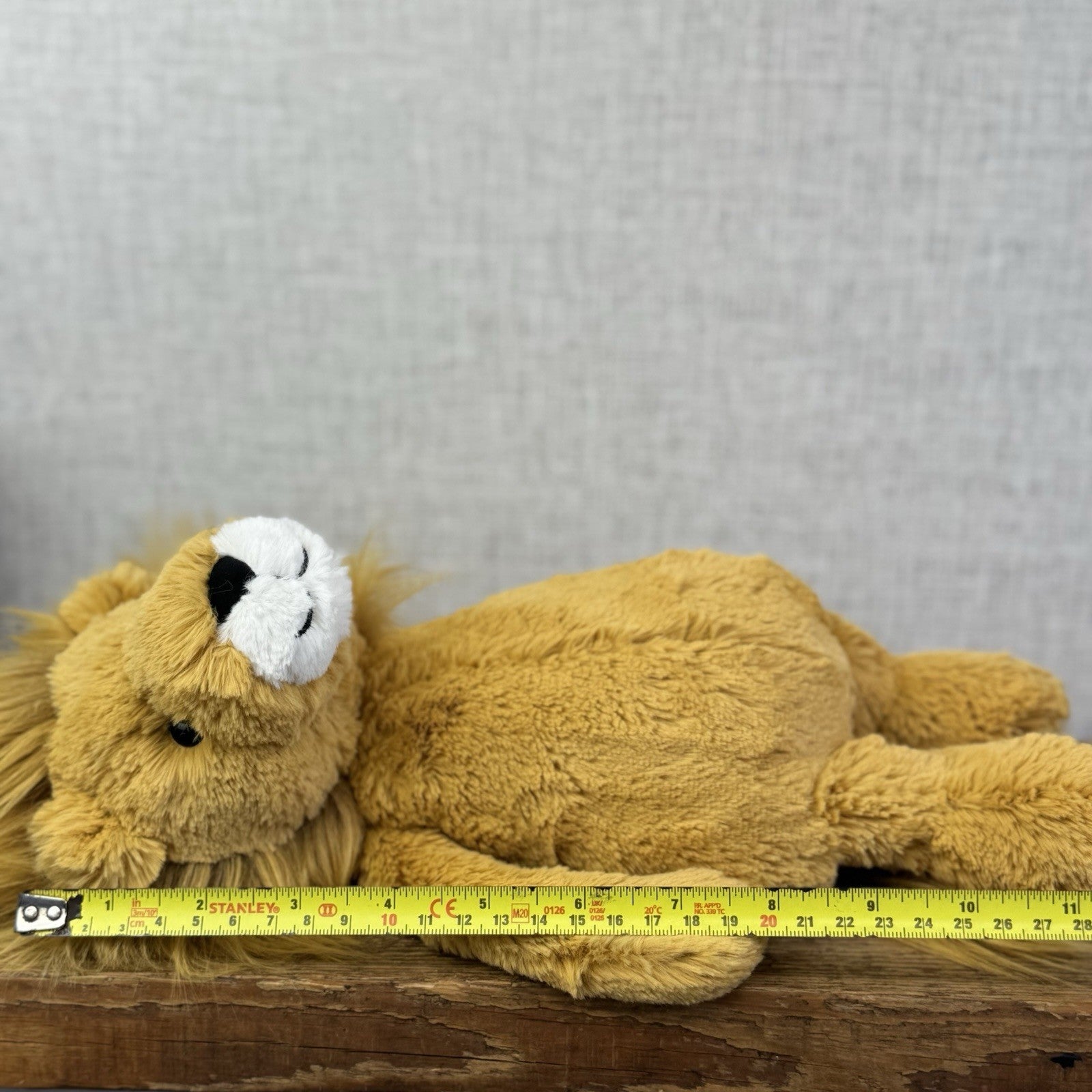 Jellycat Medium Bashful Lion Soft Toy - Yellow Lion Beanie Plush 12" BNWT