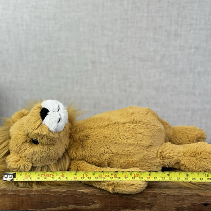 Jellycat Medium Bashful Lion Soft Toy - Yellow Lion Beanie Plush 12" BNWT