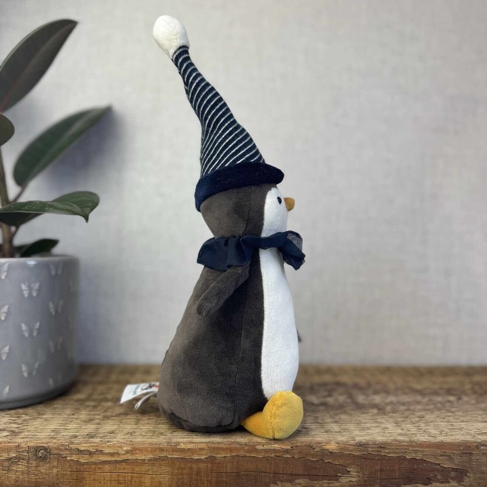 Jellycat Yule Penguin - Scandi Christmas Beanie Plush Toy Retired Medium 11"