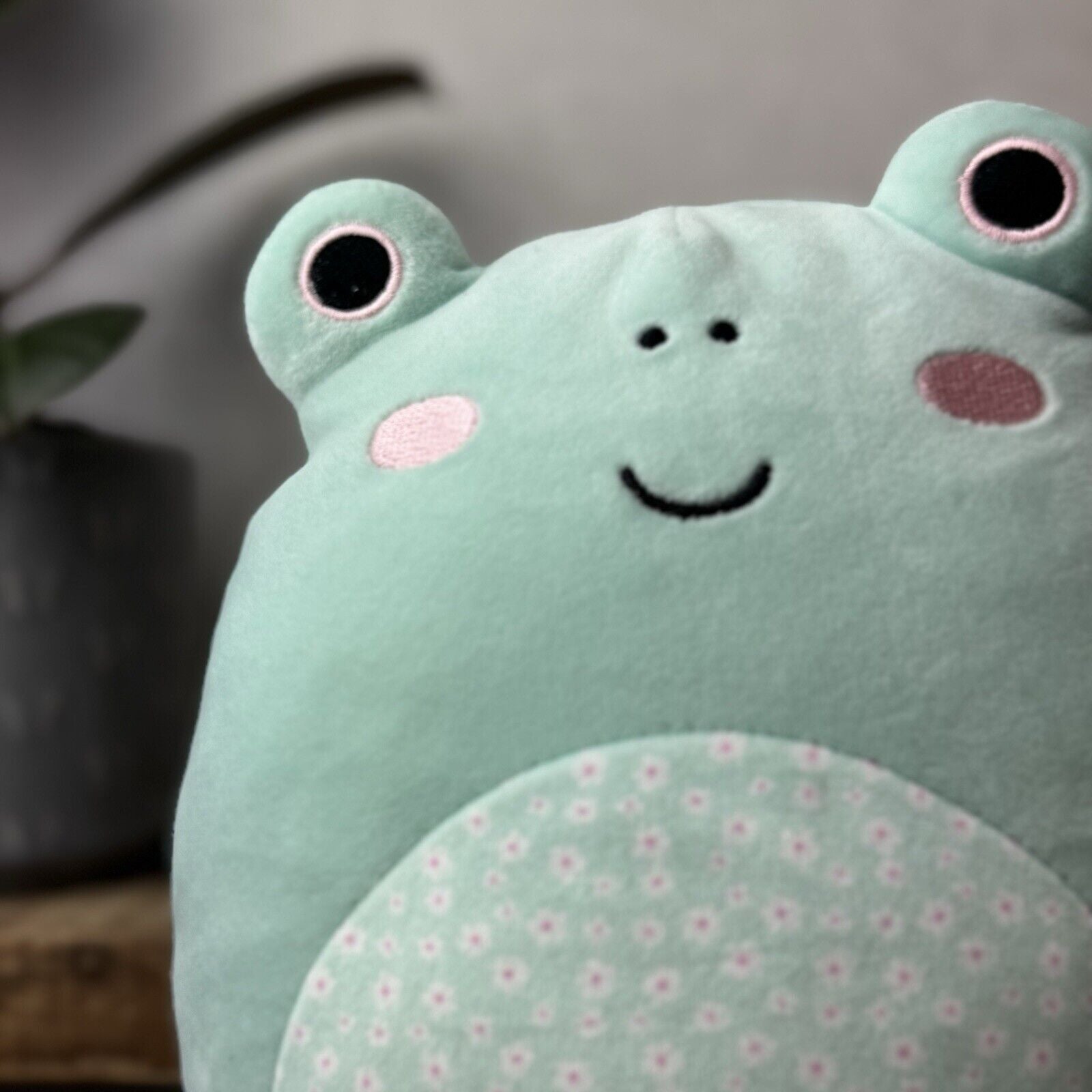 Squishmallows Fritz The Frog - Frog With Floral Tummy Squishmallow Easter 8”