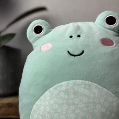 Squishmallows Fritz The Frog - Frog With Floral Tummy Squishmallow Easter 8”